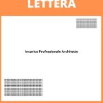 Lettera Di Incarico Professionale Architetto