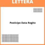 Lettera Posticipo Data Rogito Fac Simile