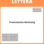 Lettera Di Presentazione Marketing