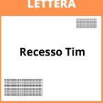 Lettera Di Recesso Tim