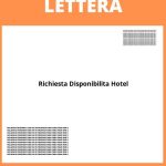 Lettera Richiesta Disponibilità Hotel