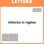 Lettera Di Sollecito In Inglese